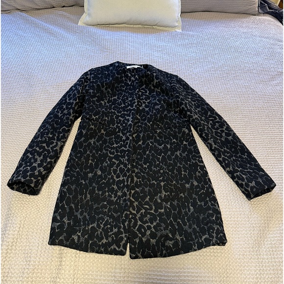 Vintage Kenneth Cole New York Wool Blend Leopard Print Coat - Picture 2 of 12